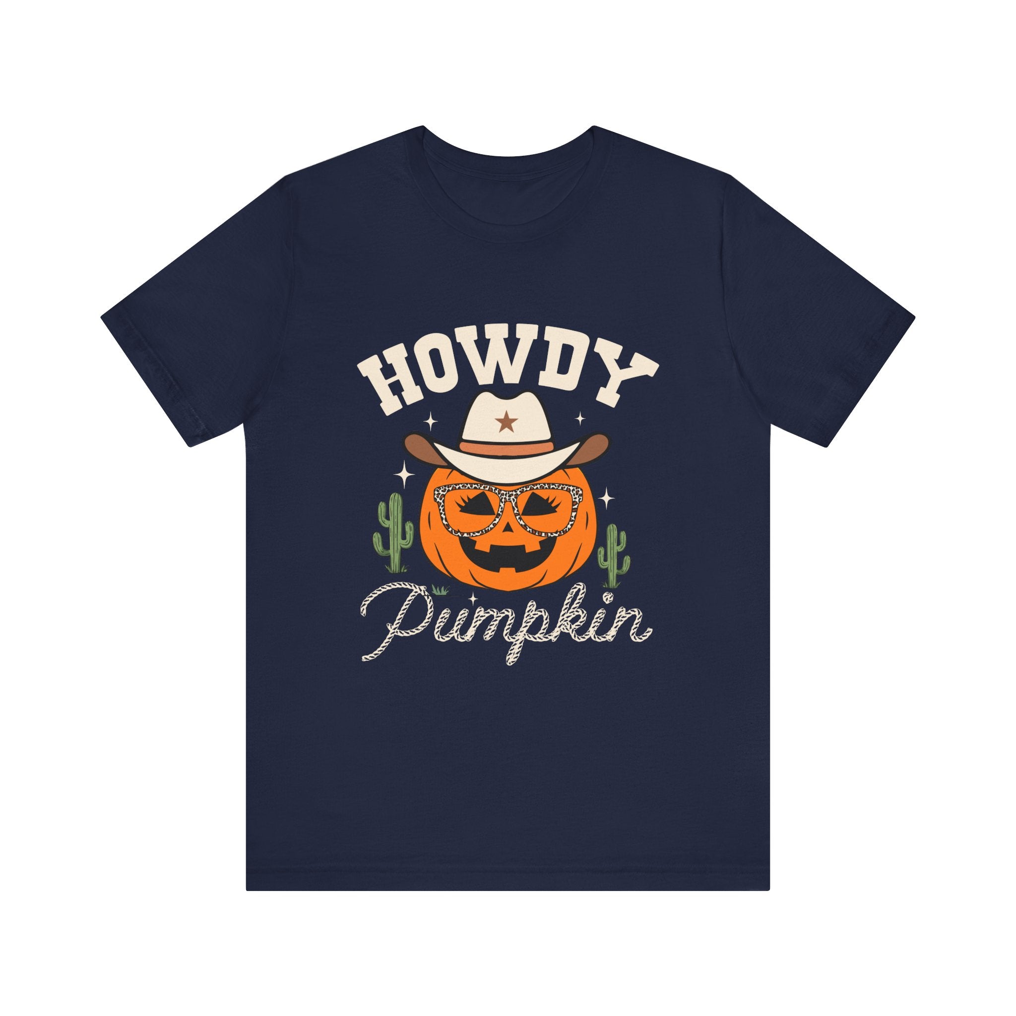 Howdy Pumpkin Halloween Western Cowgirl T-Shirt