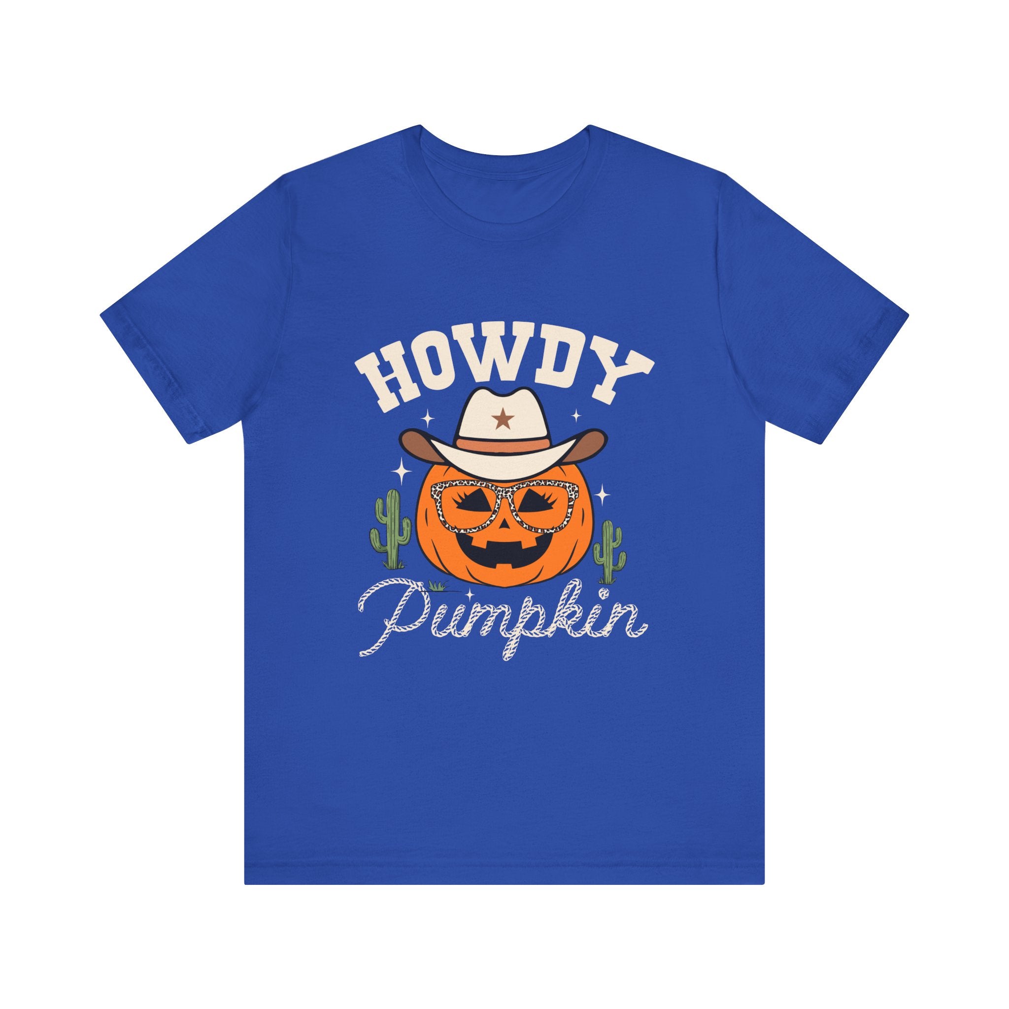 Howdy Pumpkin Halloween Western Cowgirl T-Shirt