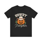 Howdy Pumpkin Halloween Western Cowgirl T-Shirt