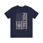 Retro Pickleball USA Flag - Pickleball T-Shirt
